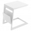 Kovový odkládací stolek LISABON (bílá) - bílá