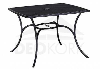 Kovový stůl QUADRA 100x100 cm (černá)