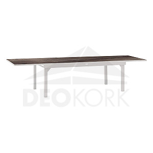 Hliníkový stůl VALENCIA 200/320 cm (bílá)