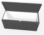 Designový účelový box LoungeBox (tmavě šedá metalíza)