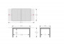 Hliníkový stůl rozkládací EXPERT WOOD 150/210x90 cm (antracit)