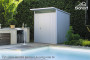 Zahradní domek BIOHORT Avantgarde A1 180 × 180 cm (stříbrná metalíza)